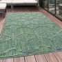 Flycarpets Lilah Buitenkleed Groen Binnen & Buiten Vloerkleed Laagpolig Tuintapijt Buitentapijt 80x150 cm - Thumbnail 3