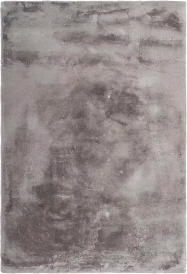 Flycarpets Magna Fluffy Vloerkleed Taupe Hoogpolig Tapijt Woonkamer 120x170 cm
