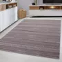 Flycarpets Marlon Vloerkleed Effen Gestreept Beige Laagpolig 80x150 cm [ Loper voor in de gang keuken of slaapkamer] - Thumbnail 1