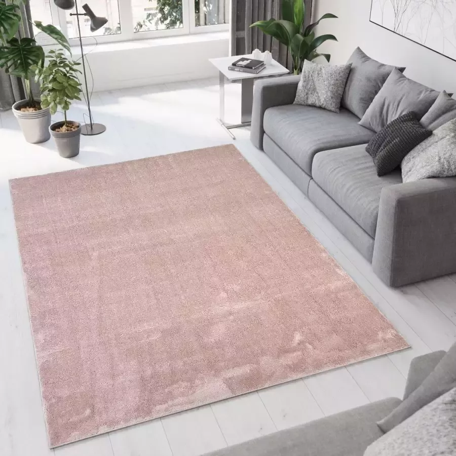 flycarpets RAVENNA EFFEN ROZE VLOERKLEED 17 MM POOLHOOGTE