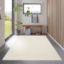 Flycarpets Ravenna Effen Vloerkleed Creme Tapijt voor Woonkamer Laagpolig 200x290 cm - Thumbnail 2