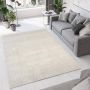 Flycarpets Ravenna Effen Vloerkleed Creme Tapijt voor Woonkamer Laagpolig 160x230 cm - Thumbnail 3