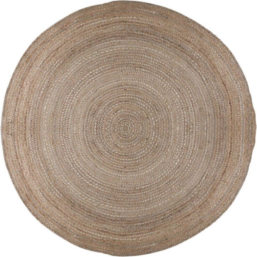 Flycarpets Rond Jute Vloerkleed Capri Jute Naturel 180x180 cm