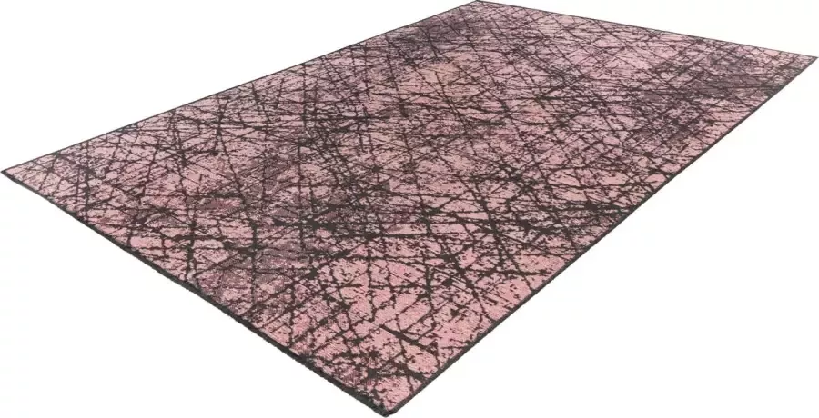 Flycarpets Sabia Vintage Vloerkleed Roze Grijs Laagpolig 200x290 cm