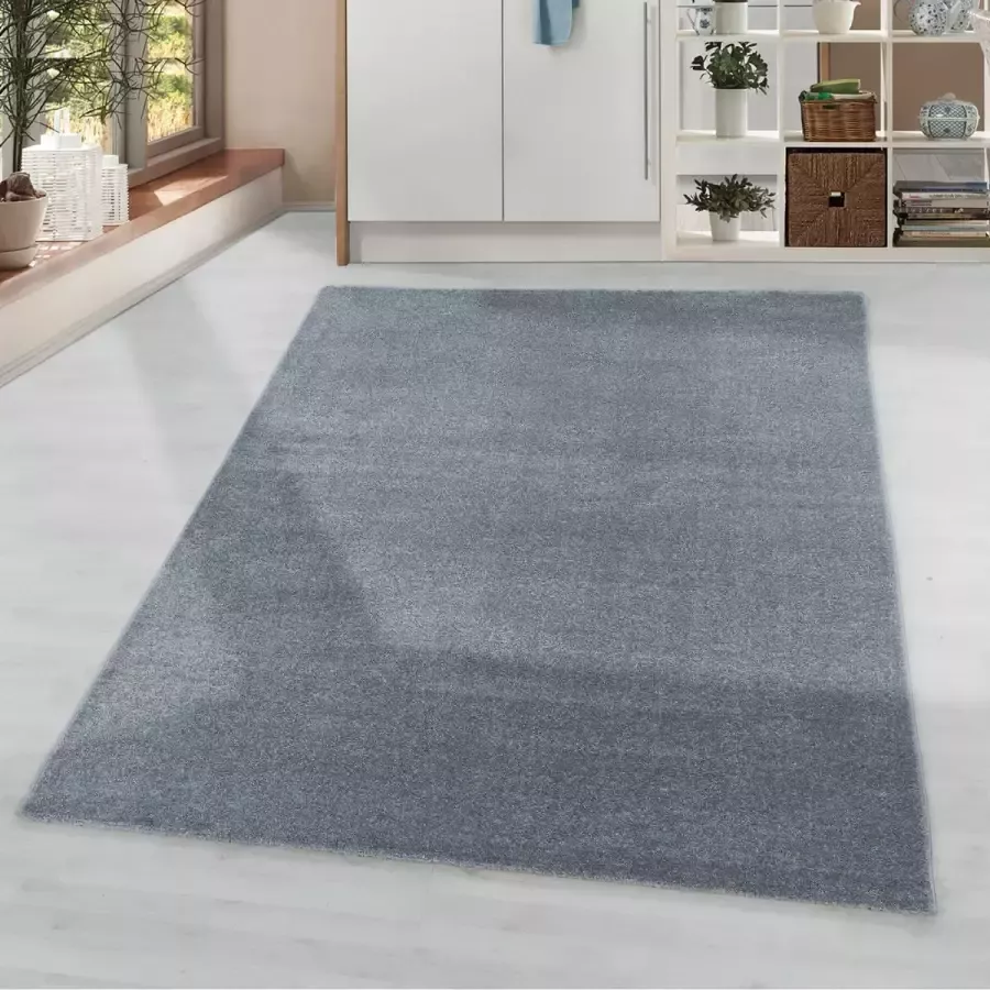 Flycarpets Sara Modern Vloerkleed Grijs Effen Laagpolig 120x170 cm