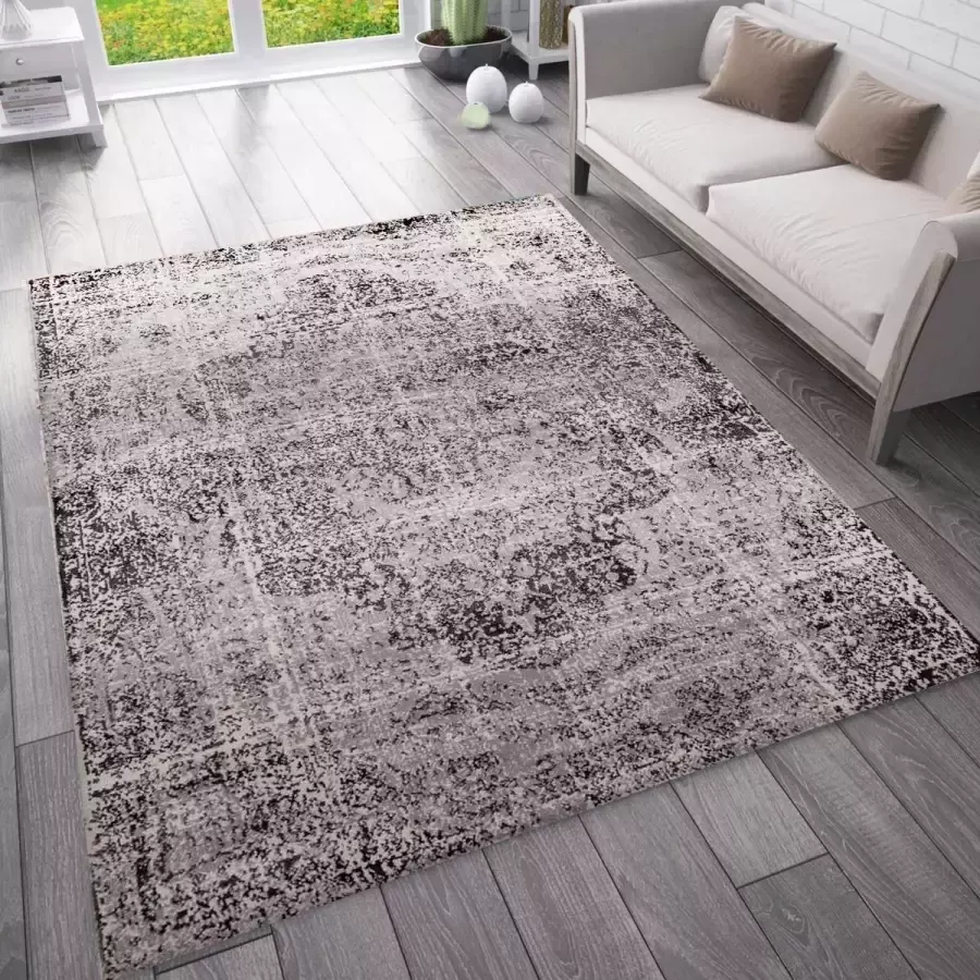 Flycarpets Sarande Vintage Grijs Vloerkleed Laagpolig Tapijt Voor binnen -120x170 cm - Foto 2