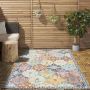 Flycarpets Sena Buitenkleed Vintage Voor Binnen & Buiten Vloerkleed Multi Kleurrijk Buitentapijt Campingkleed Picknickkleed Tuintapijt 200x290 cm - Thumbnail 1