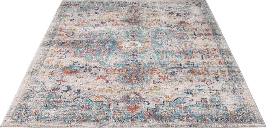 Flycarpets Sena Vintage Voor Binnen & Buiten Vloerkleed Multi Kleurrijk Buitentapijt Campingkleed Buitenkleed Tuintapijt 140x200 cm - Foto 2