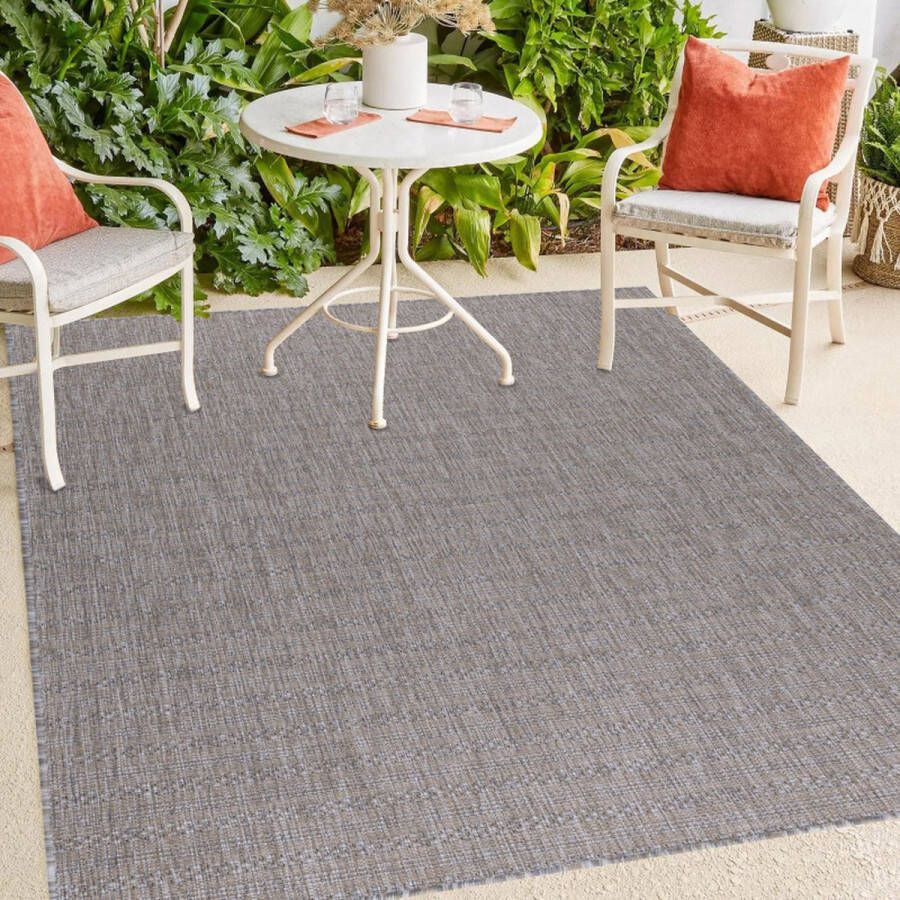 Flycarpets Sunset Buitenkleed Vloerkleed Voor Binnen & Buiten Buitentapijt Beige 240x340 cm - Foto 2