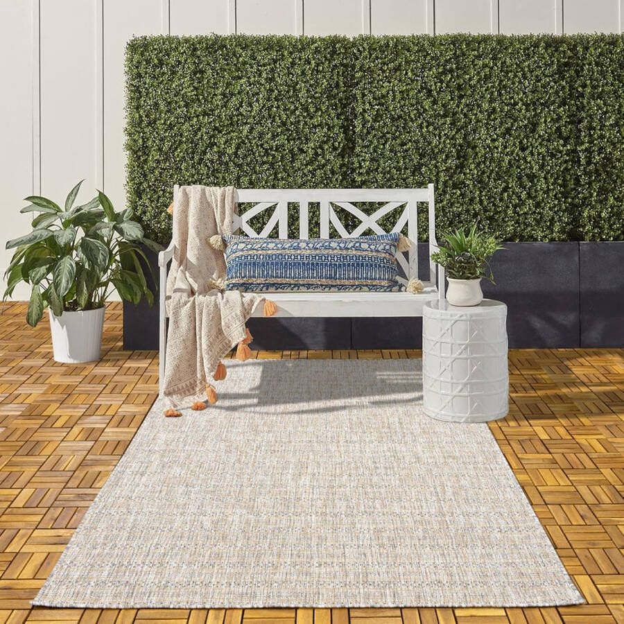 Flycarpets Sunset Buitenkleed Vloerkleed Voor Binnen & Buiten Buitentapijt Beige 120x170 cm