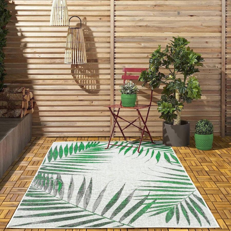 flycarpets Tuintapijt Vloerkleed Voor Buiten & Binnen Buitenkleed Campingkleed Groen Afmeting 160x230 cm