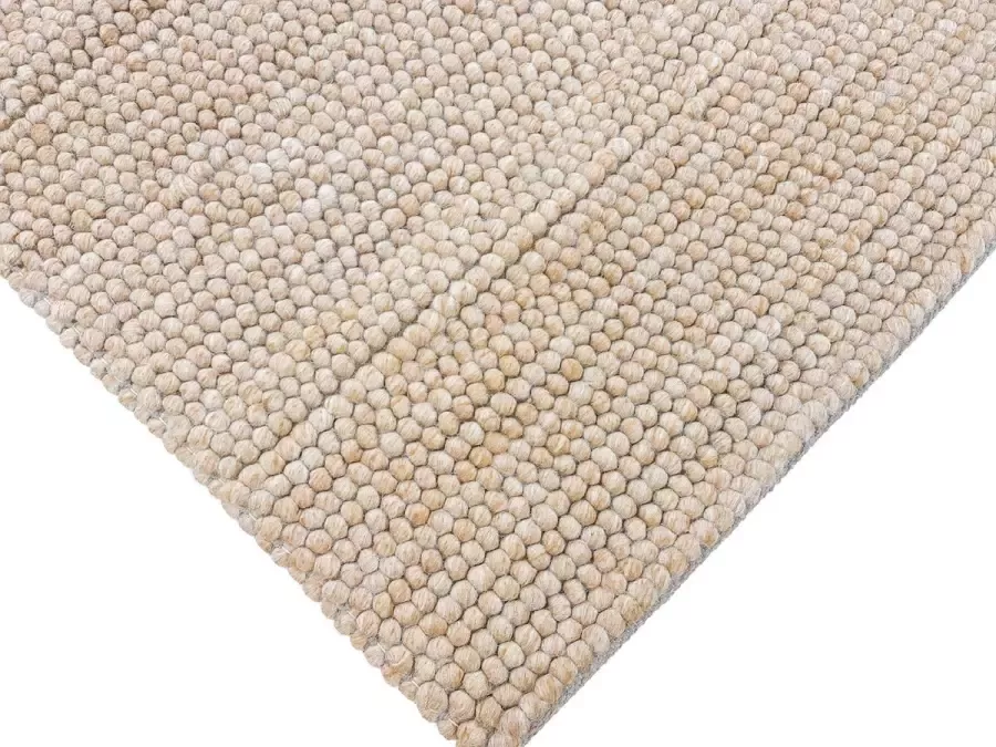FlyCarpets Ventura Bolletjes Koper Beige Handgemaakt Vloerkleed