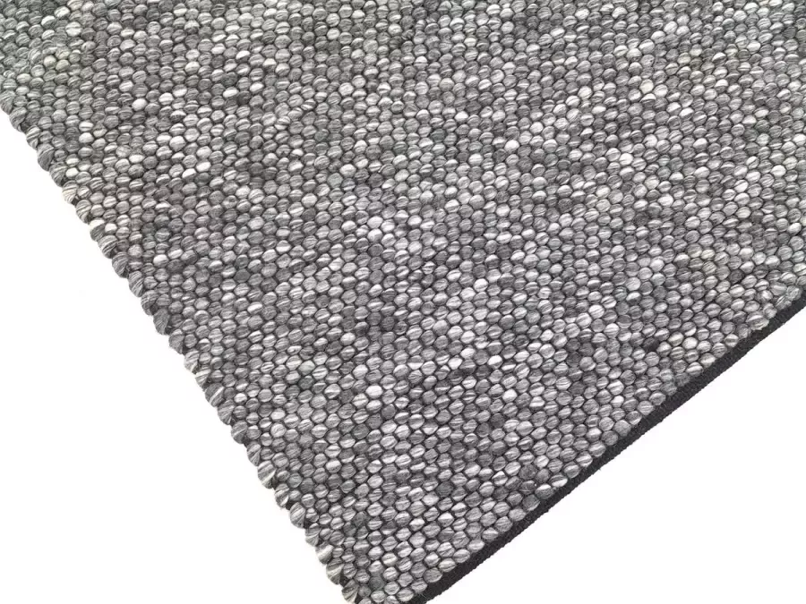 Flycarpets Ventura Bolletjes Vloerkleed Kleur : Grijs Antraciet Afmeting ca. 120x170 cm
