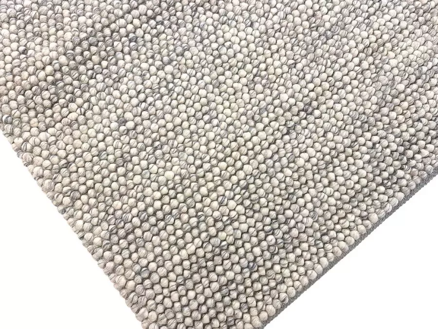 Flycarpets Ventura Bolletjes Vloerkleed Kleur : Grijs Cream Afmeting ca. 200x290 cm