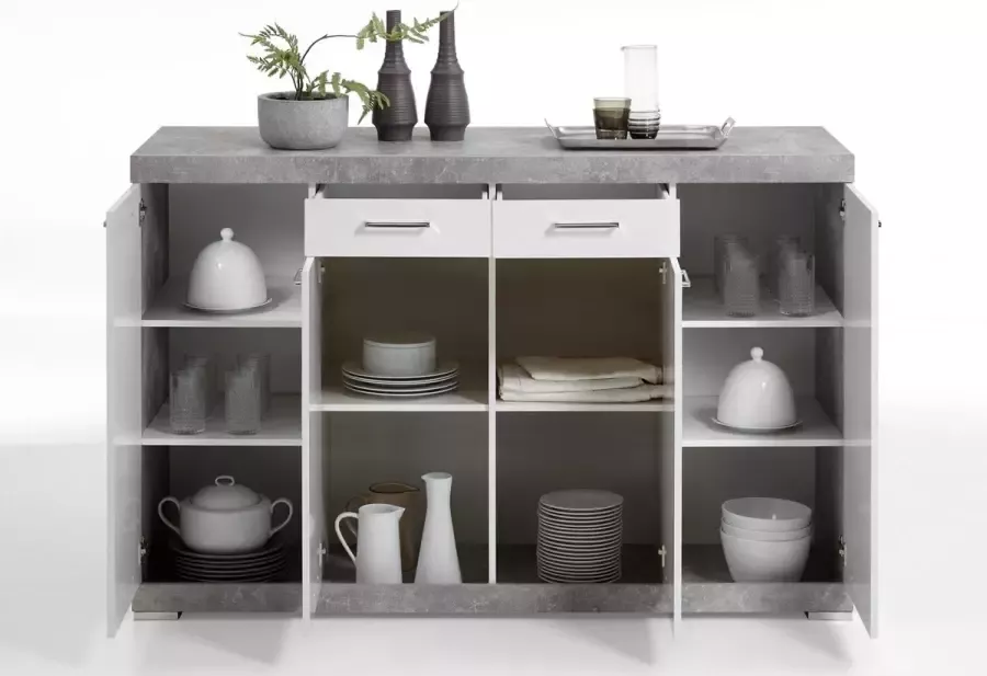 FMD Buffet 4 Portes 2 Tiroirs L160 x H109cm Bristol - Foto 6