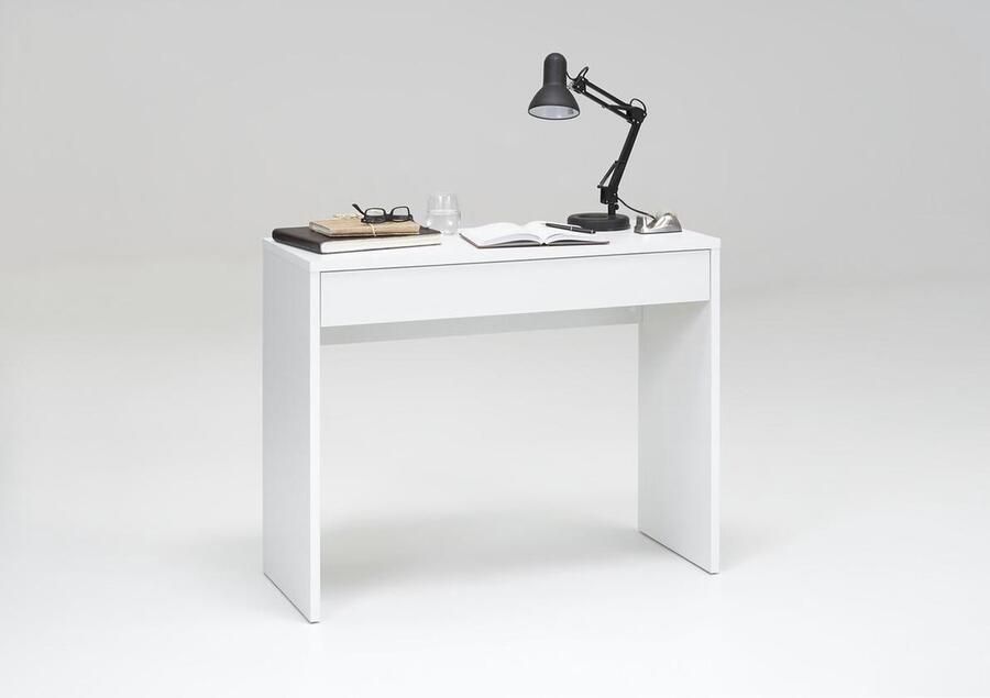 FMD Bureau met brede lade 100x40x80 cm wit 362-001