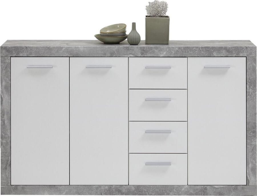 FMD Buffet avec 3 Portes et 4 Tiroirs L152 cm Turbo - Foto 3