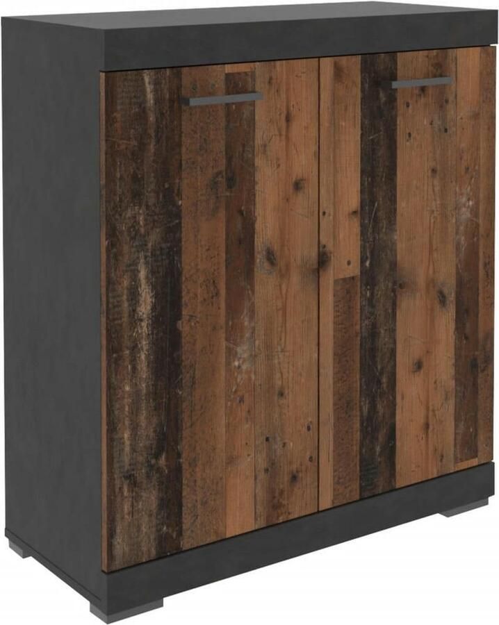 LuxeLivin' FMD-Kast-met-2-deuren-80x34 9x89 9-cm-grijs-en-old-style - Foto 10