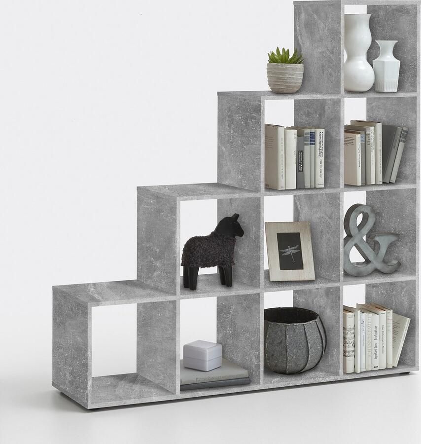 FMD Opbergrek Mega 10 vakken beton