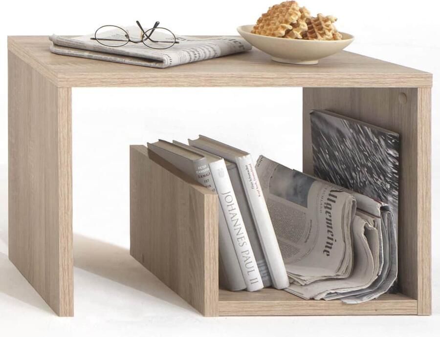 Merkloos Salontafel Eiken decor L59 x H38 x D36 cm Made in Germany - Foto 2