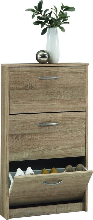 FMD Schoenenkast Step 3 Breedte 58 5 cm diep 17 cm met 3 kleppen schoenenkast - Foto 4