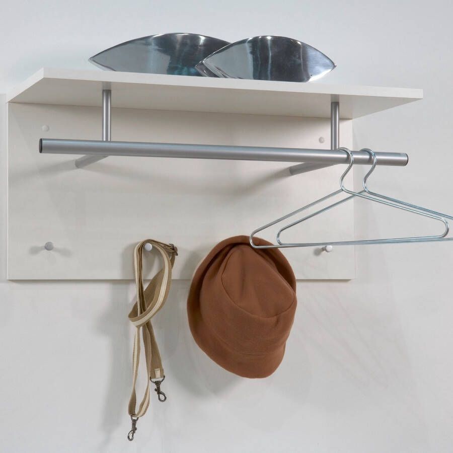 FMD Wandkapstok 72x29.3x34.5 cm wit