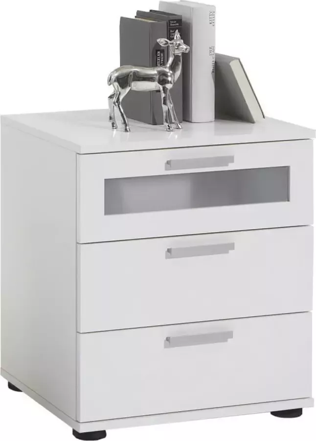 FIONERA FMD Nachtkastje met 3 lades wit - Foto 2