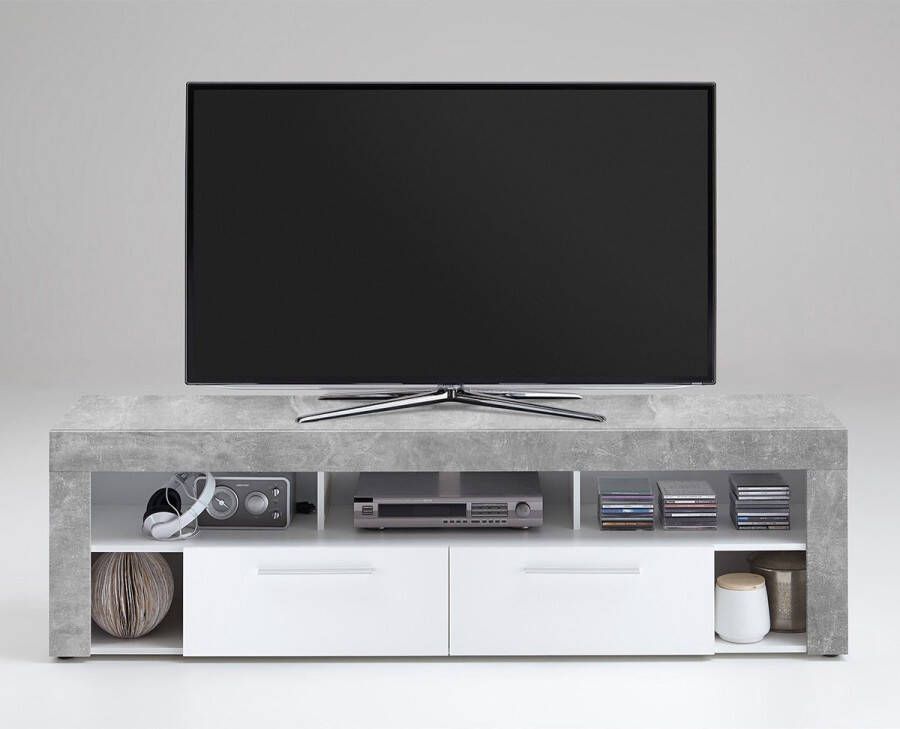 FMD TV Meubel Tv-meubel Vidi 180cm Grijs; Betonlook - Foto 1