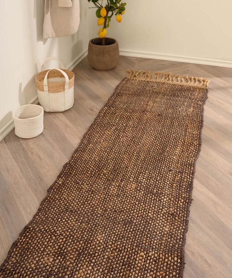 Folkways Jute loper Chunky Boho & me bruin naturel 70x200 cm
