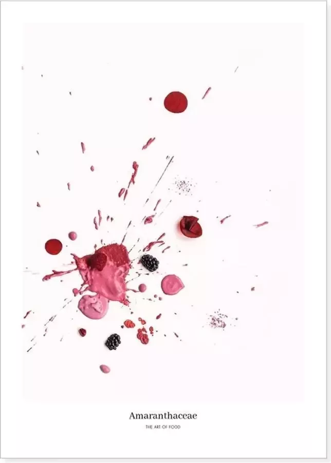 Foodbrusher Food art print poster met structuren van biet Limited Edition Voor in de keuken of woonkamer Perfecte wanddecoratie voor in een Scandinavisch interieur of boven de eettafel in de eetkamer| Posters gedrukt op hoogwaardig papier 30x40