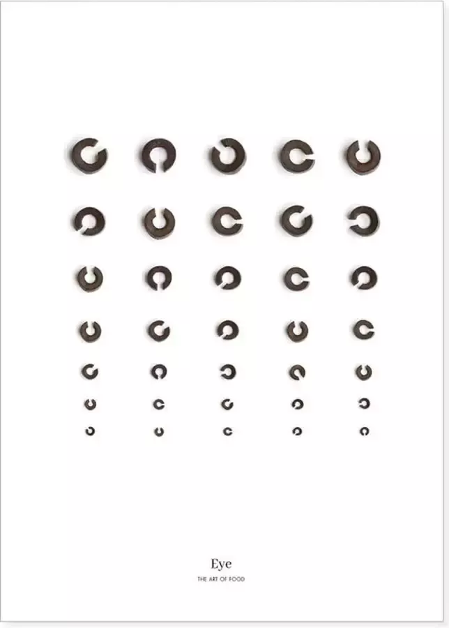 Foodbrusher Food art print poster met zwarte olijven Limited Edition Voor in de keuken of woonkamer Perfecte wanddecoratie voor in een Scandinavisch interieur of boven de eettafel in de eetkamer| Posters gedrukt op hoogwaardig papier 30x40