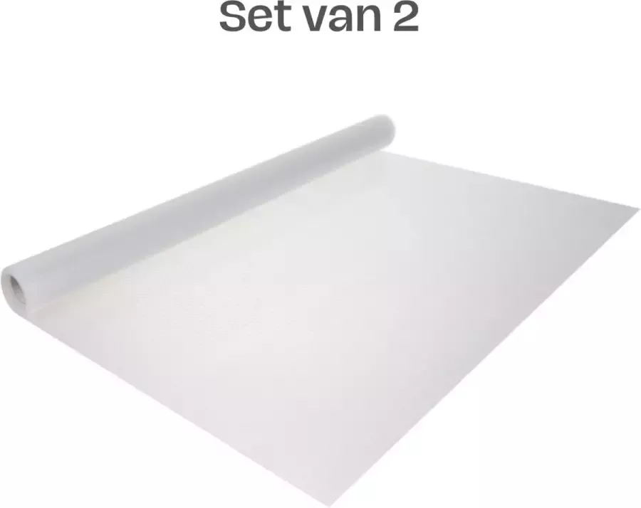 Fop en Bij 2x XL Antislipmat transparant 300x50 cm Keukenlade beschermer Mat voor bescherming Antislip kast Anti slip mat Lade bescherming Badkamer - Foto 1