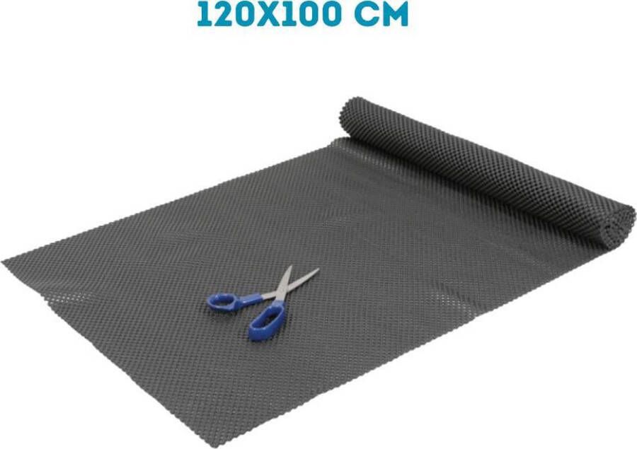 Fop en Bij Antislipmat 120x100cm Zwart Kasten en keukenlades Antislip ondertapijt Badkamer mat Badmat douche