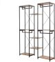 ForeverGoodies Kledingkast Kast Opbergkast Slaapkamer Woonkamer Multifunctioneel Stevig Veilig Hout 165x39x204.6 Bruin - Thumbnail 2