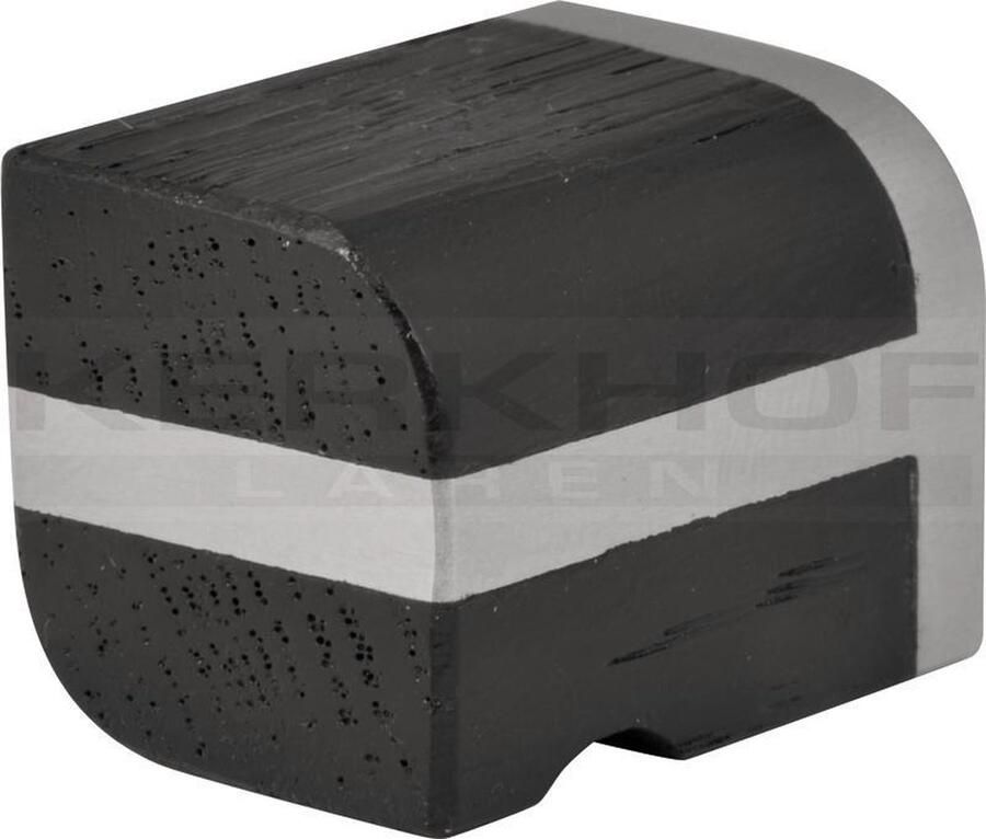 FormaniPiet Boon Two PB22M meubelknopje 30 x 22 mm RVS mat eiken zwart