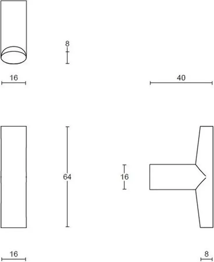 Formani meubelknop 16mm INC by PIET BOON PVD mat zwart