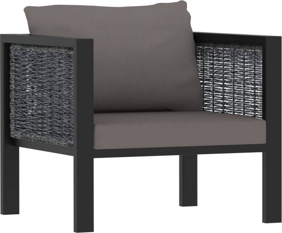 ForYou Prolenta Premium Bank met kussen sectioneel poly rattan antraciet