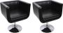 ForYou Prolenta Premium Barstoelen 2 st kunstleer zwart - Thumbnail 2