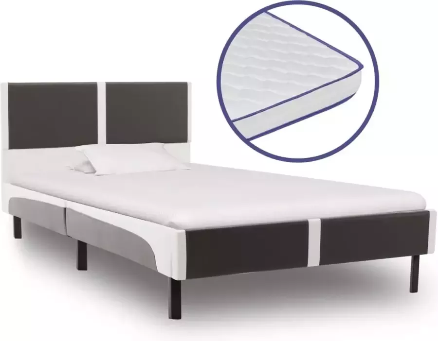 ForYou Prolenta Premium Bed met traagschuim matras kunstleer 90x200 cm