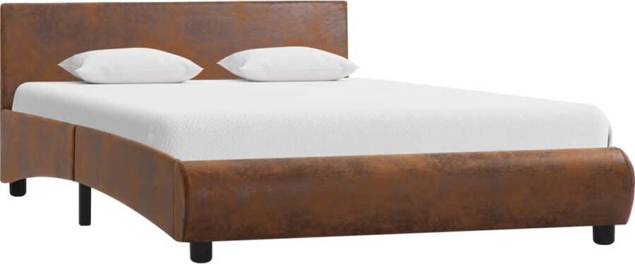 ForYou Prolenta Premium Bedframe kunstleer bruin 140x200 cm