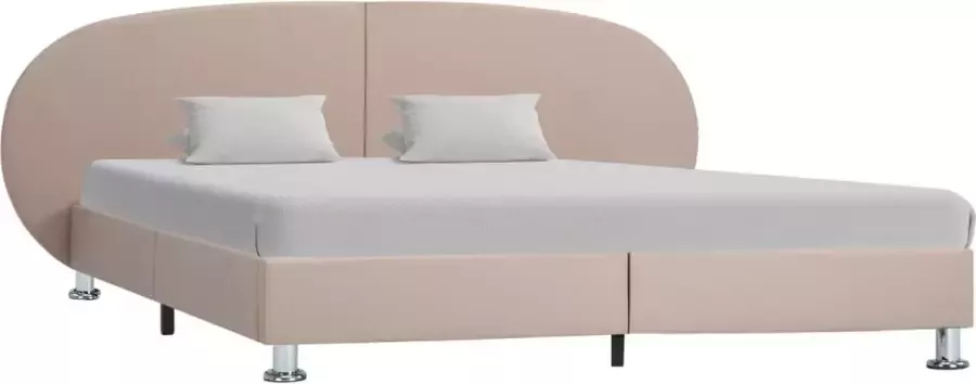 ForYou Prolenta Premium Bedframe kunstleer cappuccino 120x200 cm - Foto 2