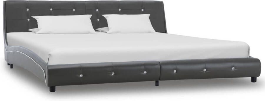 ForYou Prolenta Premium Bedframe kunstleer grijs 180x200 cm