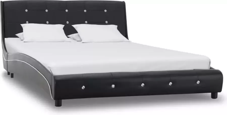 ForYou Prolenta Premium Bedframe kunstleer zwart 120x200 cm - Foto 3