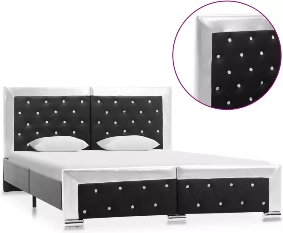 ForYou Prolenta Premium Bedframe kunstleer zwart 140x200 cm