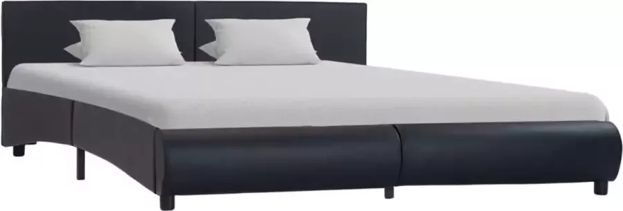 ForYou Prolenta Premium Bedframe kunstleer zwart 160x200 cm - Foto 5
