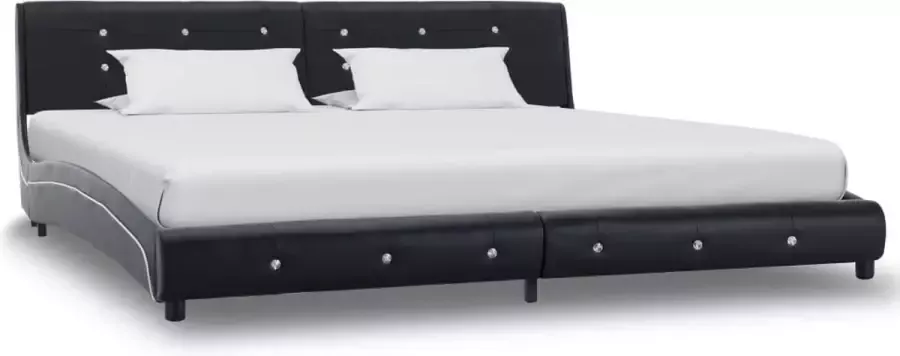 ForYou Prolenta Premium Bedframe kunstleer zwart 180x200 cm - Foto 4