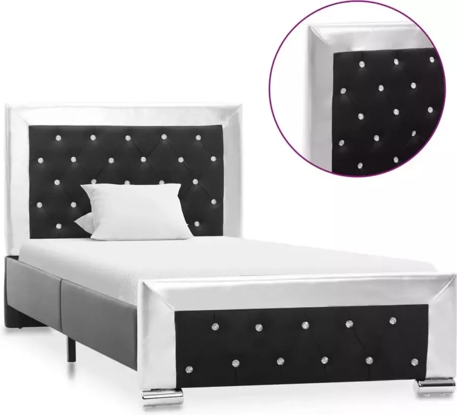 ForYou Prolenta Premium Bedframe kunstleer zwart 90x200 cm