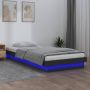 ForYou Prolenta Premium Bedframe LED massief hout grijs 75x190 cm 2FT6 Small Single - Thumbnail 1