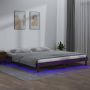 ForYou Prolenta Premium Bedframe LED massief hout honingbruin 140x200 cm - Thumbnail 1