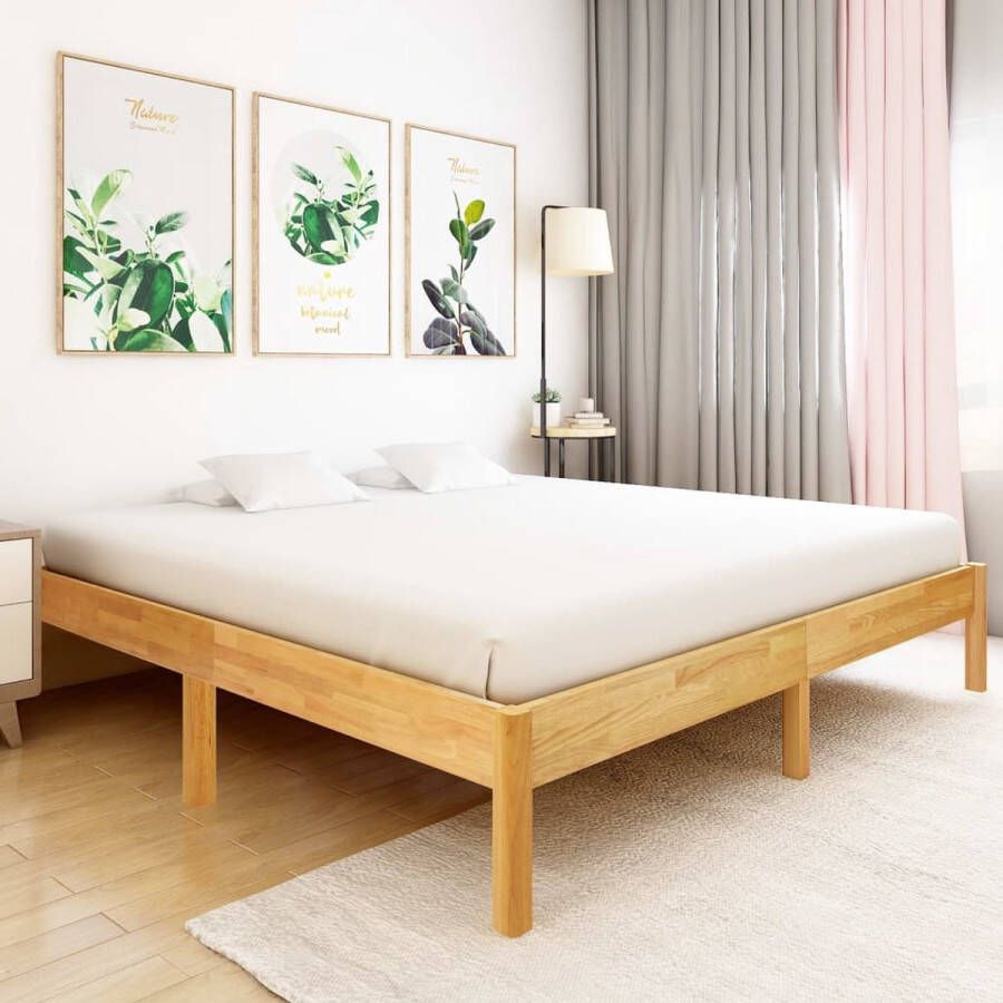 ForYou Prolenta Premium Bedframe massief eikenhout 200x200 cm